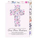 Purple Cross of Buds Invitations Image 4 of 4